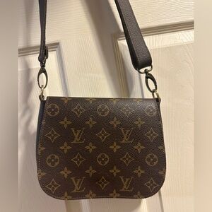 Vintage Boho Bags Louis Vuitton Brown Monogram Crossbody Bag - Oddessy